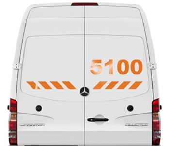 3M 5100R Scotchlite Reflective Graphic Film - Orange