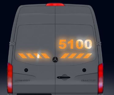 3M 5100R Scotchlite Reflective Graphic Film - Orange