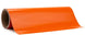 Roll of orange vinyl wrap on a white background