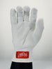 White glove with a red label on a white background