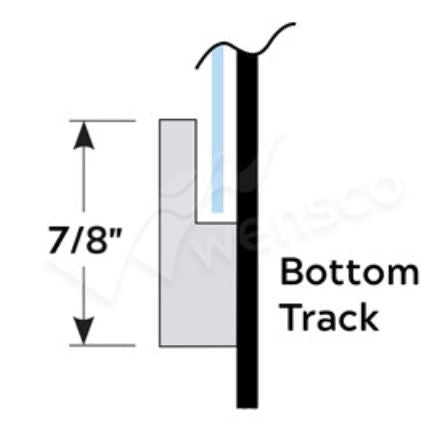 Pronto Letter Track Acrylic 10ft Bottom, Top, and Mutual