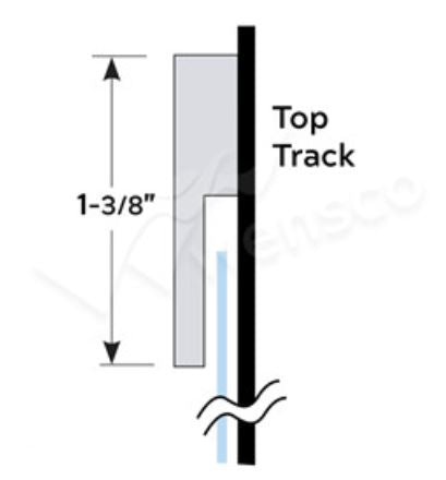 Pronto Letter Track Acrylic 10ft Bottom, Top, and Mutual