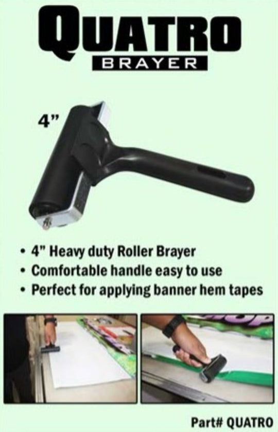Quatro 4" Heavy Duty Brayer Roller QUATRO