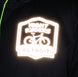 Reflective logo of 'Night Riders Detroit' on a dark background