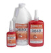 Set of Sonlok retaining compound bottles on a white background
