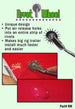 Advertisement for a Rivet Wheel tool with text and images on a green background