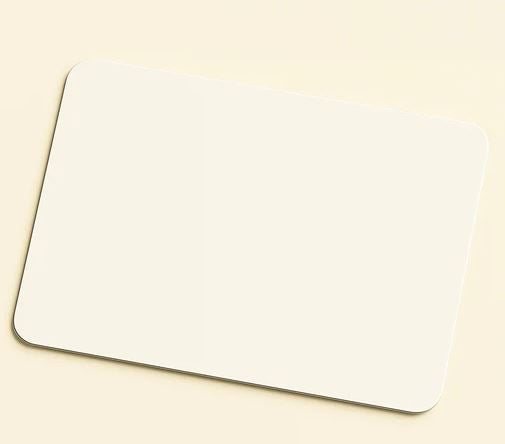 24" x 36" White Aluminum Blanks with Rounded Corners 