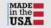 Logo with 'Made in the USA' text on a gray background