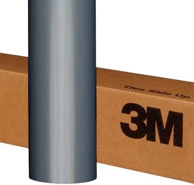 180MC 3M Vinyl with Micro Comply - Satin-Aluminum-Silver