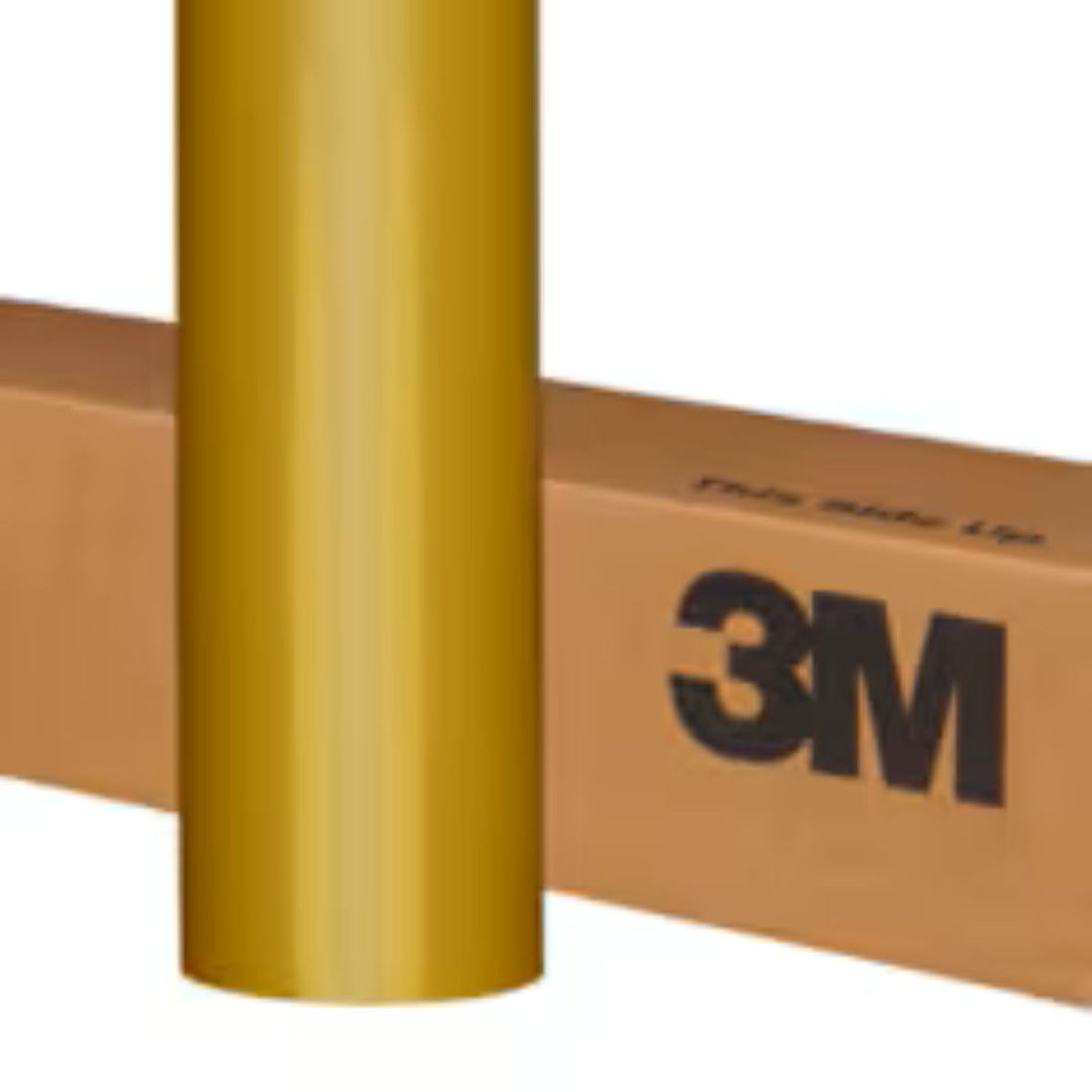 Gold vinyl wrap roll with 3M branding on a white background