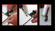 Three-step process of using a tool on a surface with close-up shots.