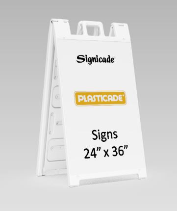 SIGNICADE 130-W Plastic A-Frame Sidewalk Sign