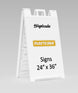 SIGNICADE 130-W Plastic A-Frame Sidewalk Sign