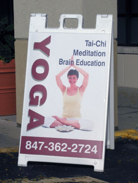SIGNICADE 130-W Plastic A-Frame Sidewalk Sign