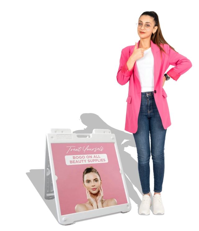 Plastic A-Frame White SimpoSquare 24 – Model 1240W