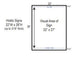 Plastic A-Frame White Simpo Sign-II – Model 1220-W