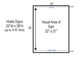 Plastic A-Frame White Simpo Sign-II – Model 1220-W