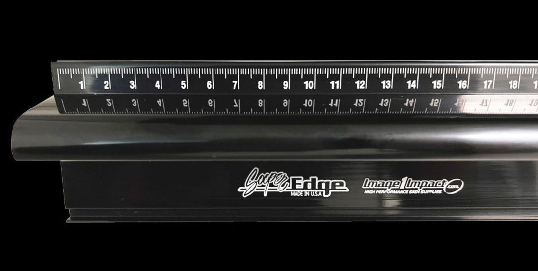 Sooper Edge Safety Ruler – 28" to 76" Aluminum Cutting Ruler