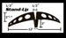 Stand-up product with dimensions labeled on a white background