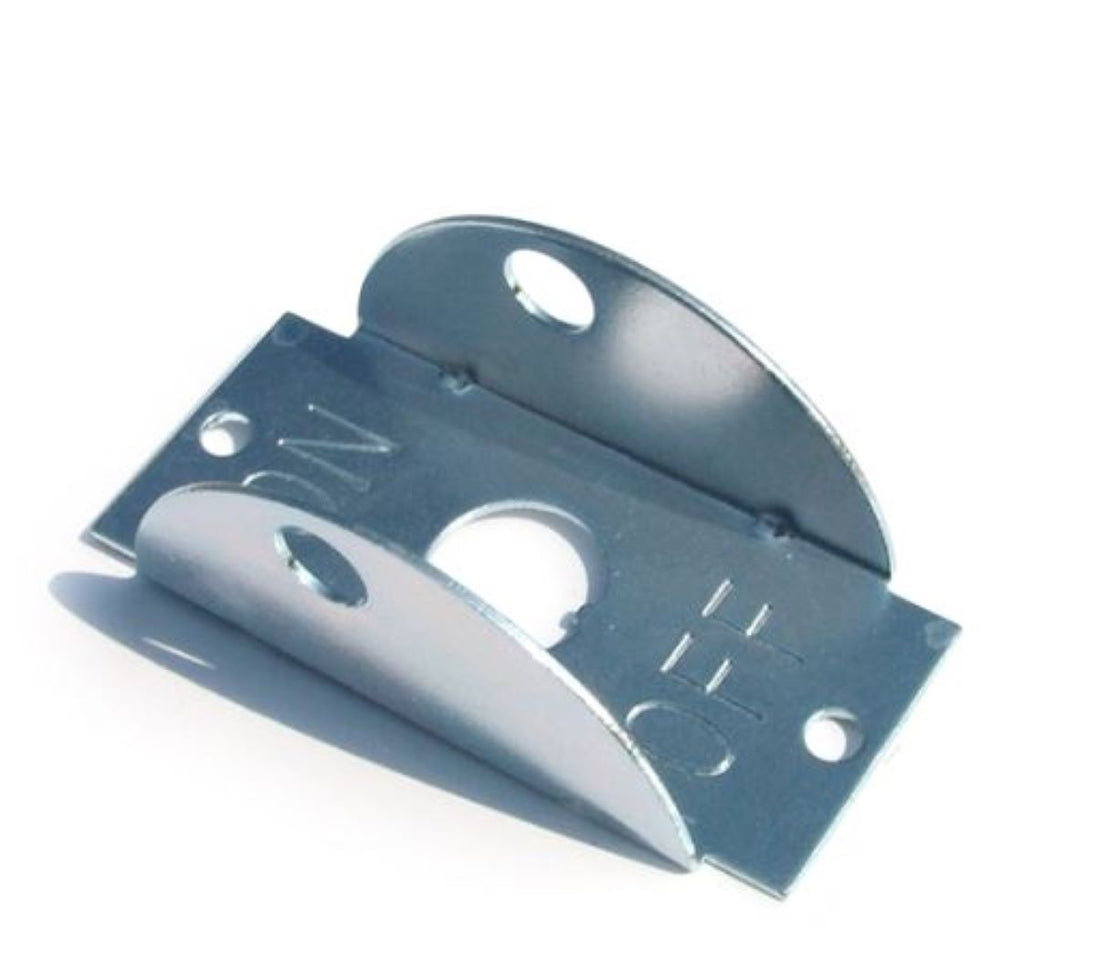 Metal bracket on a white background