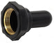 Black and brass toggle switch fitting on a white background