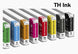 Set of ink cartridges with labels on a white background, featuring the brand 'TH Ink'.