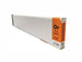 Long roll of paper with an orange label on a white background