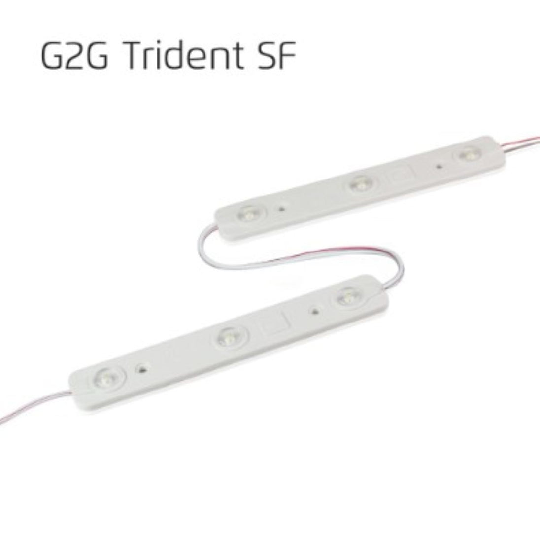 G2G Trident SF LED strip on a white background