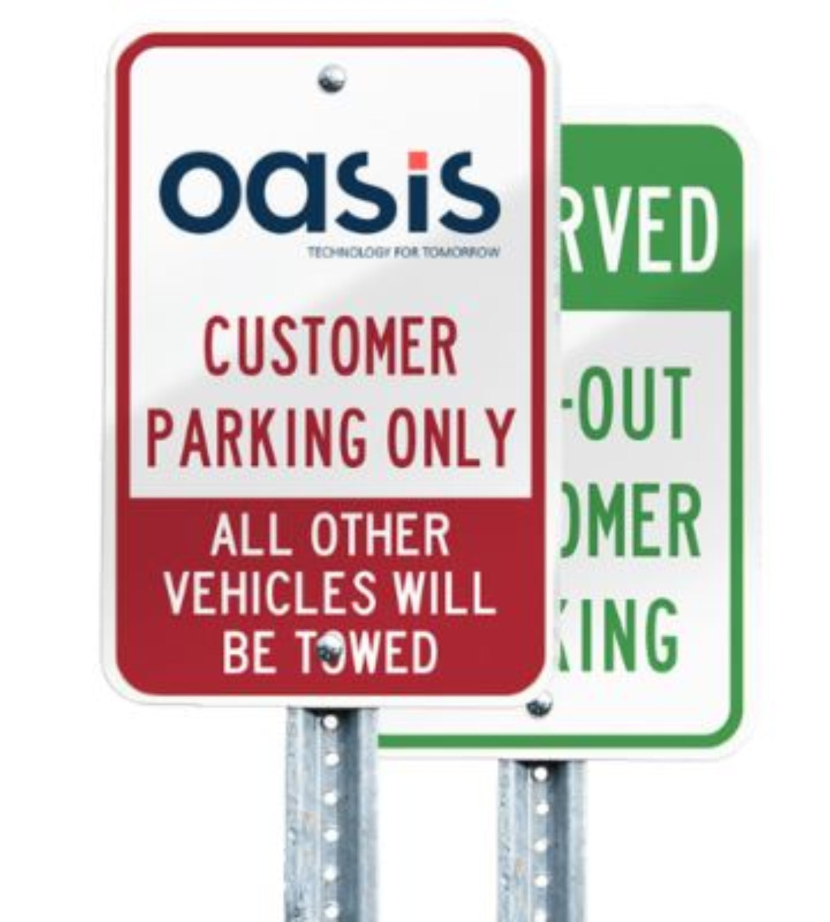 8' Galvanized U-Channel Sign Post – 2lb