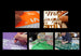 Collage of various activities including cutting paper, writing on a board, and working with materials.