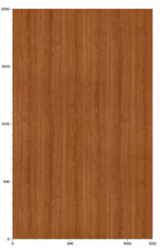 Rectangular wooden panel with a brown finish