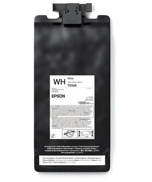 Epson white ink cartridge packaging on a white background