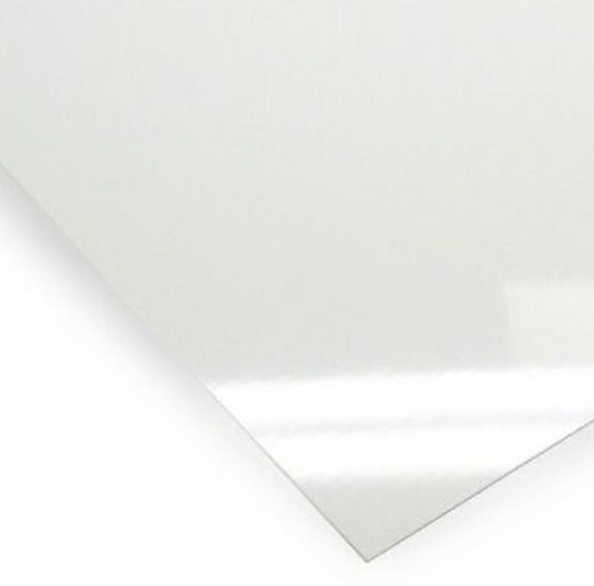 White square tile with a subtle gradient on a white background