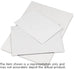 Stack of white sheets on a white background