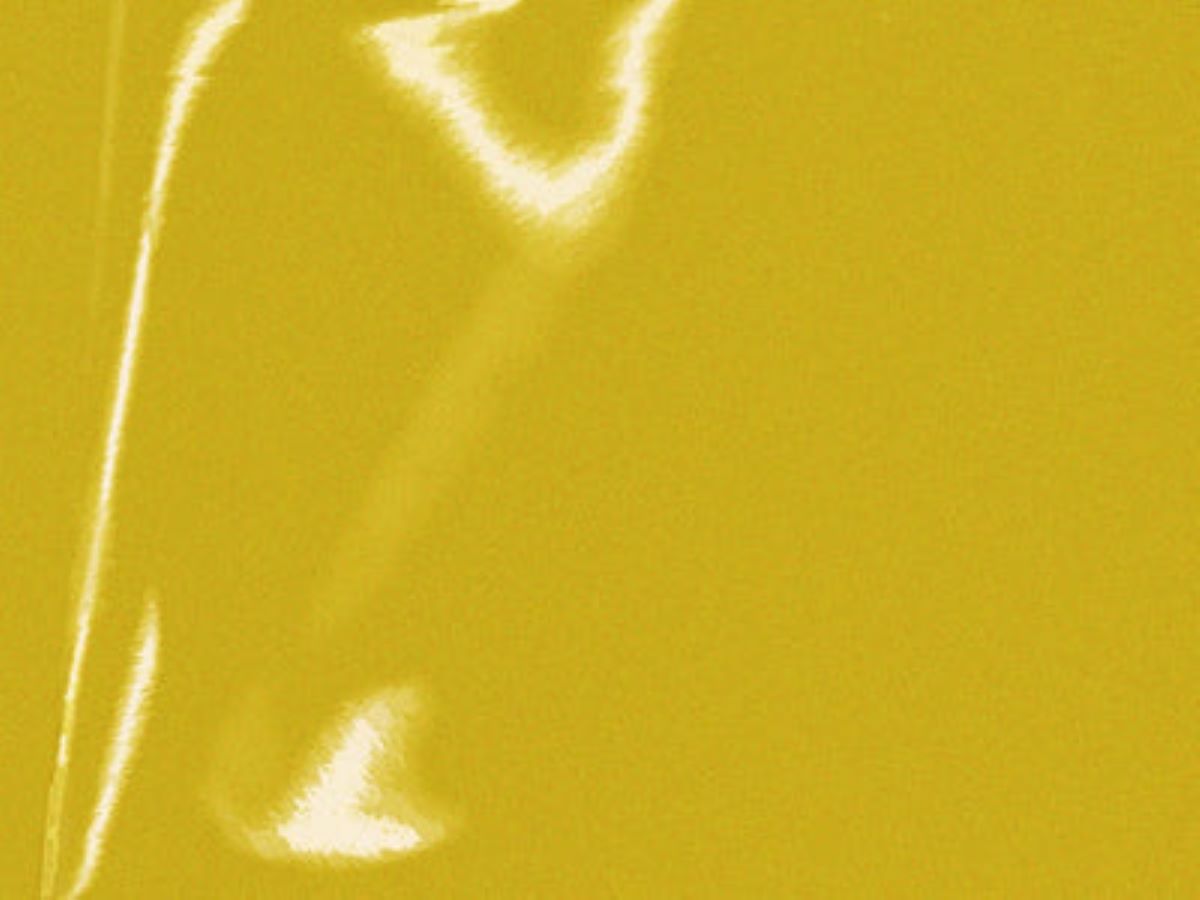 Close-up of a yellow fabric texture