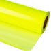 Roll of yellow vinyl wrap on a white background