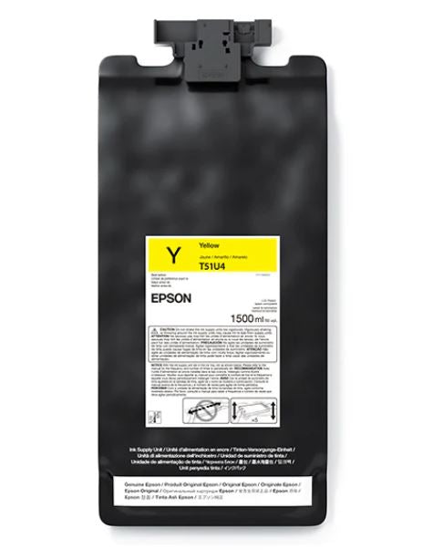 Epson yellow ink cartridge on a white background