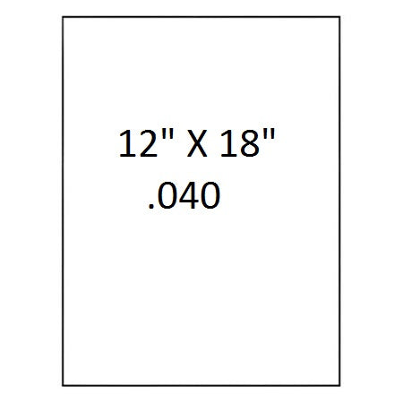 White Aluminum Blanks with Square Corners