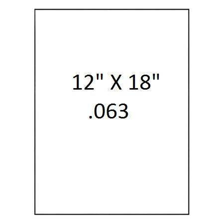 White Aluminum Blanks with Square Corners