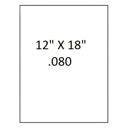 White Aluminum Blanks with Square Corners