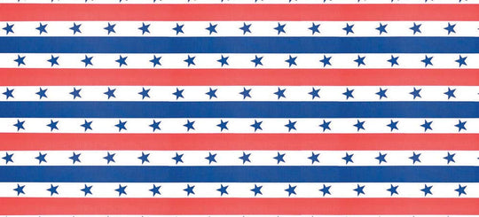 Fadeless Bulletin Board Designs 48" x 50 ft - Patroitic Stripes banner