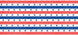 Fadeless Bulletin Board Designs 48" x 50 ft - Patroitic Stripes banner
