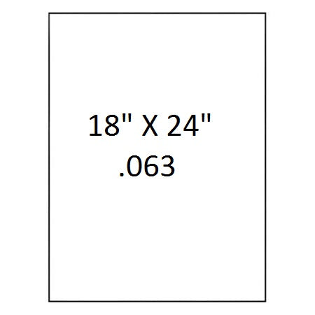 White Aluminum Blanks with Square Corners