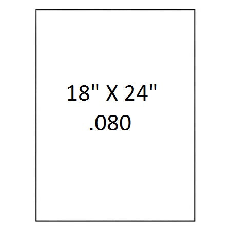 White Aluminum Blanks with Square Corners