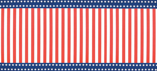 Fadeless Bulletin Board Designs 48" x 50 ft - Stars and Stripes banner