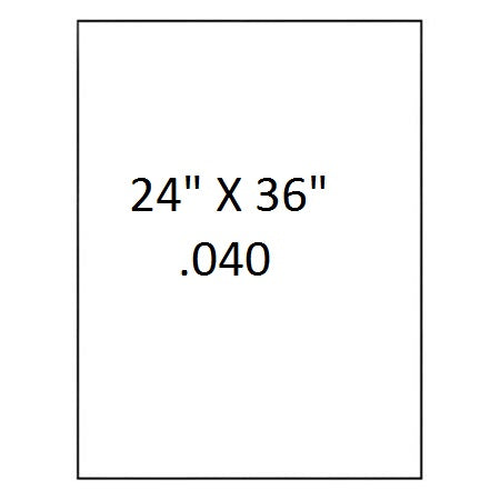 White Aluminum Blanks with Square Corners