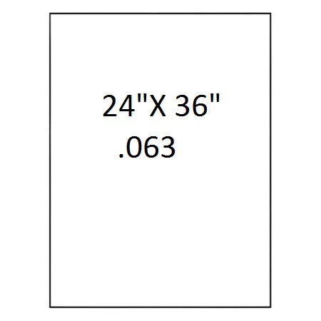 White Aluminum Blanks with Square Corners