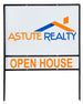 Sign Stake - Double Stake Sign Frame With Bottom Rider