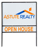Sign Stake - Double Stake Sign Frame With Bottom Rider