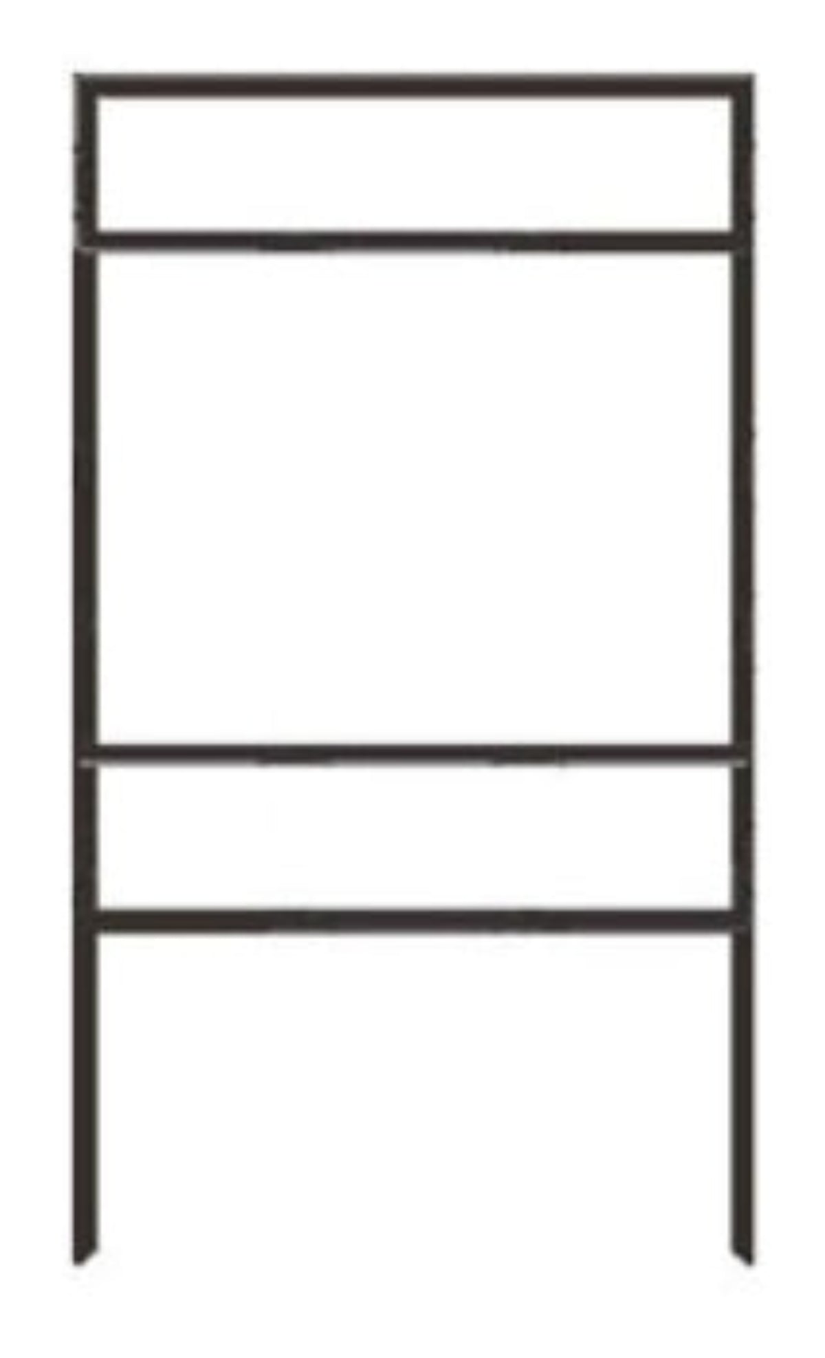 Sign Stake - Double Stake Sign Frame With Top & Bottom Rider